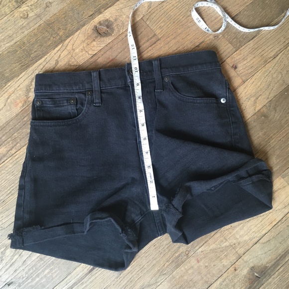 High waisted black Madewell shorts - Picture 5 of 9